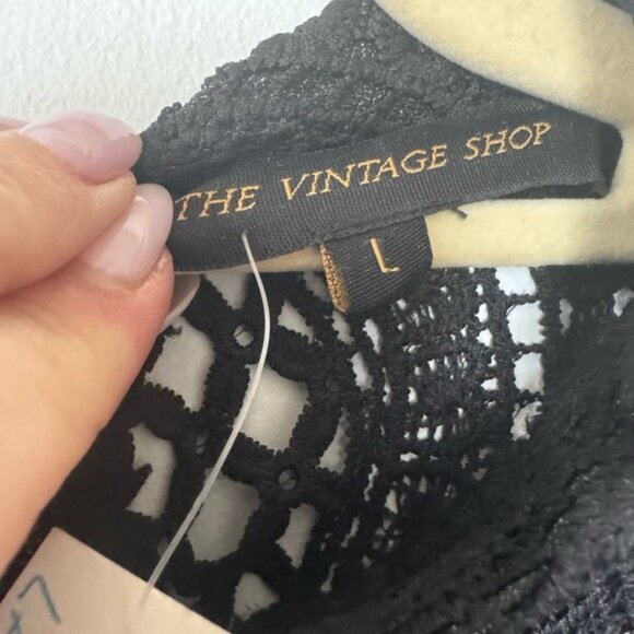 The Vintage Shop Lace Long Sleeve Mini Dress – Size Large (NWT) - Picture 9 of 16